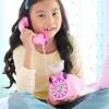 Disney Junior Minnie Mouse Ring Me Rotary Style Phone with Lights and Sounds, Pink, Kids Toys for Ages 3 Up by Just Play