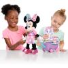 Disney Junior Minnie Mouse Waggin’ Wagon Lights and Sounds Feature Plush, Kids Toys for Ages 3 Up by Just Play
