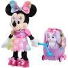 Disney Junior Minnie Mouse Waggin’ Wagon Lights and Sounds Feature Plush, Kids Toys for Ages 3 Up by Just Play