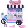 Disney Munchlings Candy Cart Playset with Lights, 13-Pieces, Color Change and Scented Figures, Kids Toys for Ages 3 Up by Just Play(Miniature)