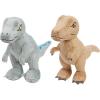 Jurassic World 7-inch Small Plush Stuffed Animal 2-Pack, Tyrannosaurus Rex and Blue, Dinosaur, Kids Toys for Ages 3 Up by Just Play