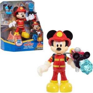 Disney Junior Fire Rescue Mickey Mouse Articulated 6-inch Figure and Accessories, Kids Toys for Ages 3 Up by Just Play