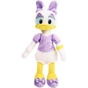 Disney Junior Mickey Mouse Small Plushie Stuffed Animal Daisy Duck, Kids Toys for Ages 2 Up by Just Play