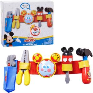Disney Mickey Toodles Talk’n Toolbelt and Kids Play Tool Accessories for Dress Up and Pretend Play, Kids Toys for Ages 3 Up by Just Play