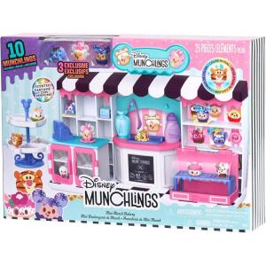 Disney Munchlings Mini Munch Bakery, 25-Piece Color Change Figure Playset, 1-inch Collectible Scented Figurines, Kids Toys for Ages 3 Up by Just Play(Modern)