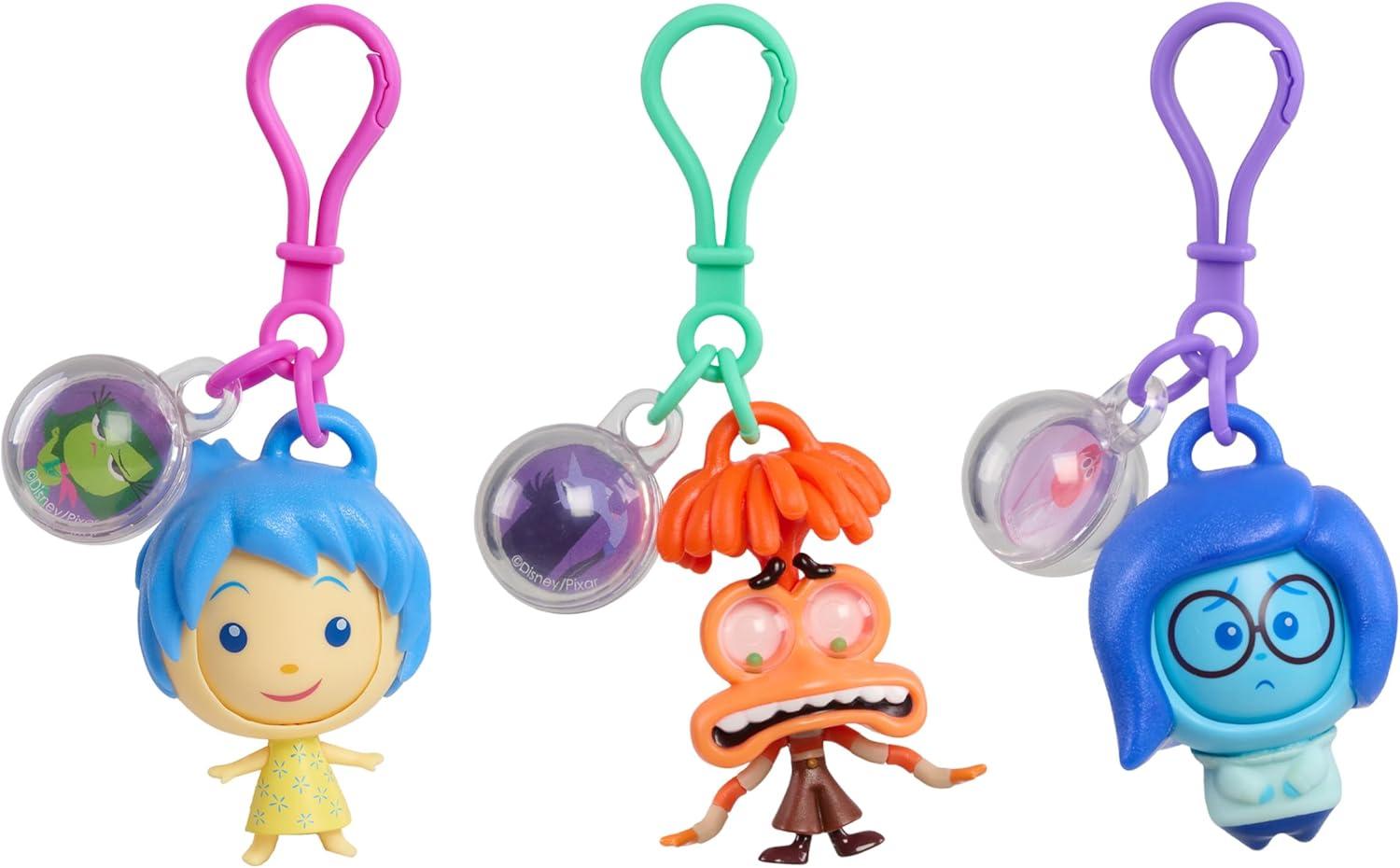 imageInside Out 2 Fidget Figure Keychains Joy Holiday Stocking Stuffers Gifts Presents Kids Toys for Ages 3 Up by Just Play