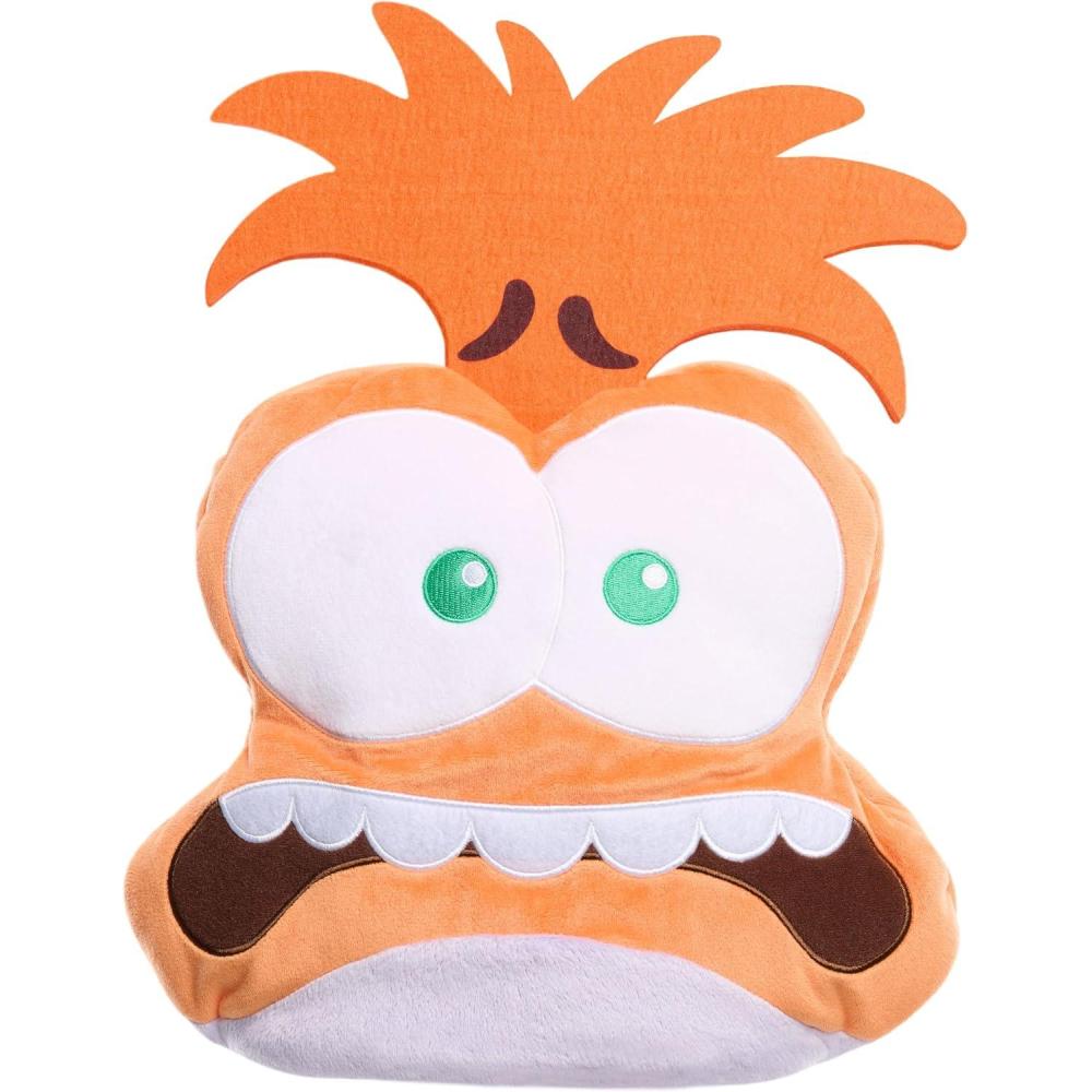 imageDisney and Pixar Inside Out 2 FlipAMood FearAnxiety Reversible Character Head Plush Holiday Stocking Stuffers Gifts Presents Kids Toys for Ages 3 Up by Just Play
