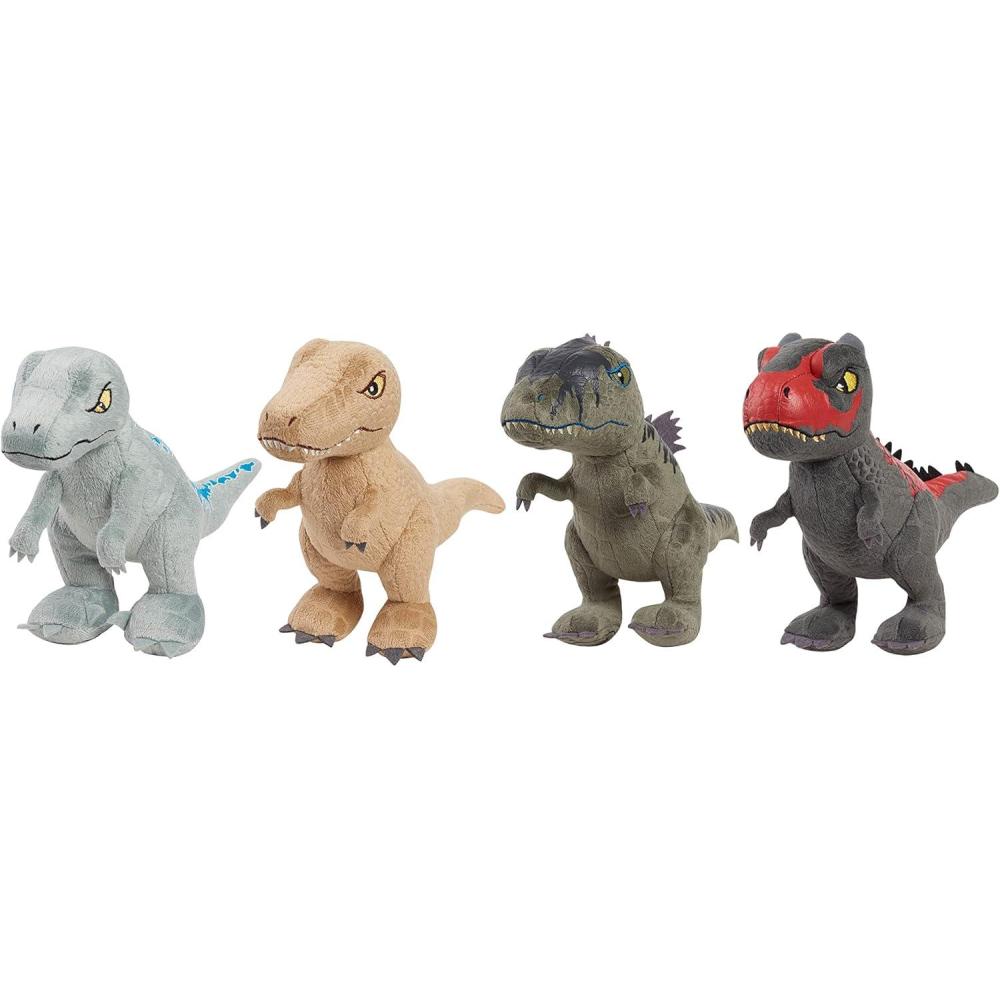 imageJurassic World Plush Collector Set 4pieces 7inch Dinosaur Stuffed Animals Kids Toys for Ages 3 Up Amazon Exclusive by Just PlayJumbo
