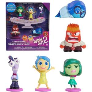 Disney and Pixar Inside Out 2 All the Feels Figure Set, Holiday Stocking Stuffers, Gifts, Presents, Kids Toys for Ages 3 Up by Just Play(Multicolor)