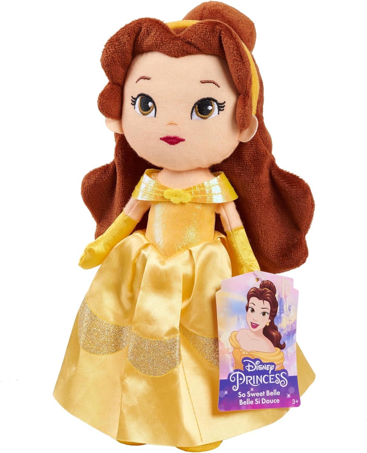 imageDisney Princess So Sweet 12Inch Plush Belle in Yellow Dress Beauty and the Beast Kids Toys for Ages 3 Up by Just Play