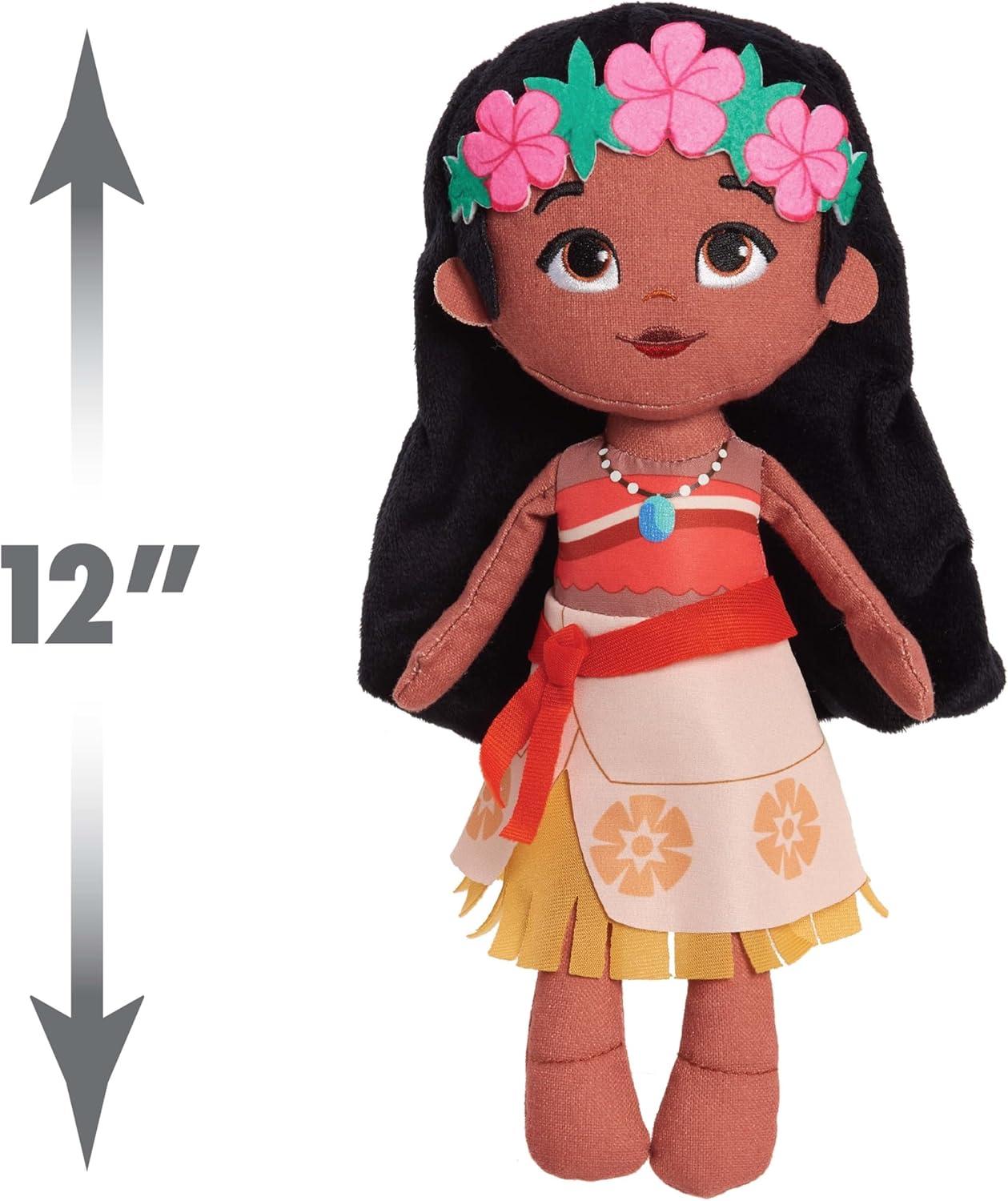 imageDisney Princess So Sweet Princess Moana 12 Inch Plushie with Brown Hair Disney Moana Kids Toys for Ages 3 Up by Just Play