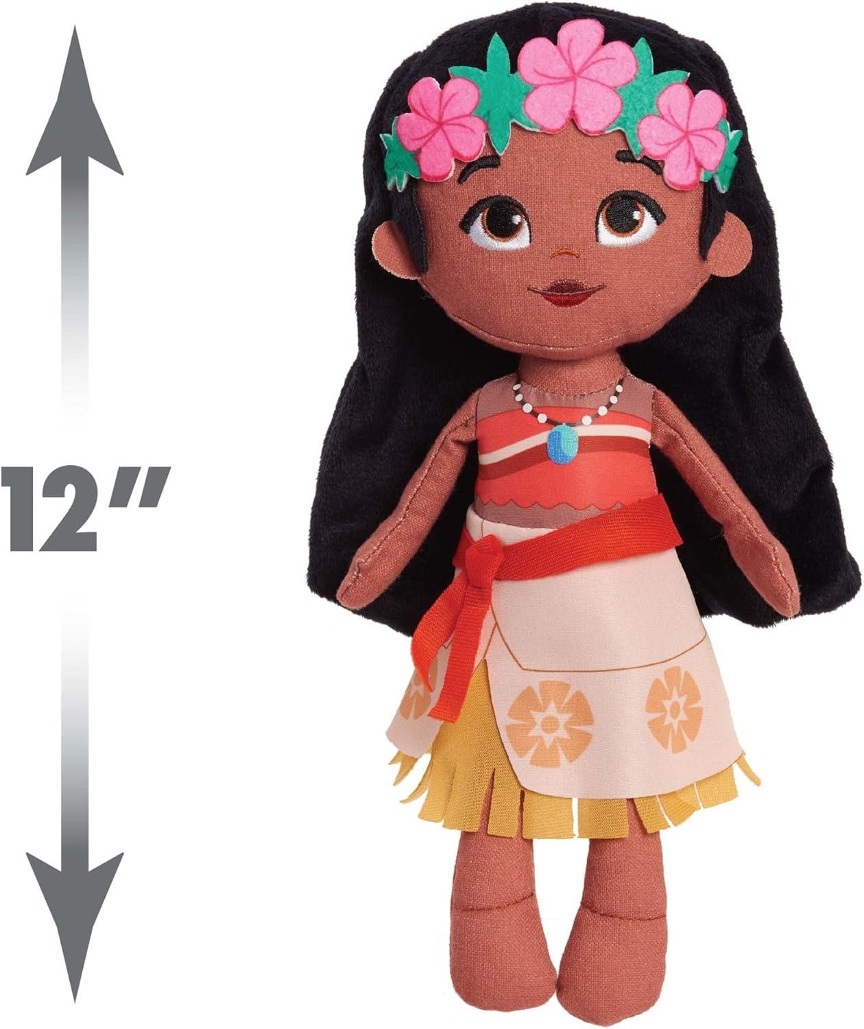 imageDisney Princess So Sweet Princess Moana 12 Inch Plushie with Brown Hair Disney Moana Kids Toys for Ages 3 Up by Just Play