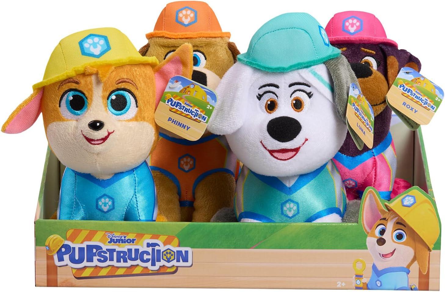 imageJust Play Disney Junior Pupstruction Luna Small 8inch Plush Stuffed Animal Sheepdog Soft and Cuddly Holiday Stocking Stuffers Gifts Presents Kids Toys for Ages 2 UpSmall