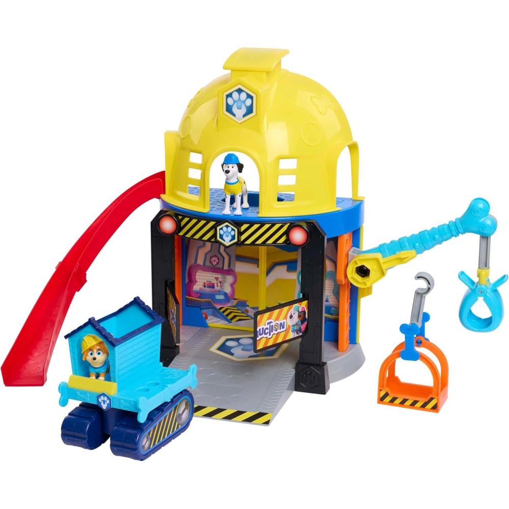 imageJust Play Disney Junior Pupstruction Pup HQ 12Piece Lights Music Phrases and Sounds Playset Exclusive Maya Figurine Included Kids Toys for Ages 3 Up