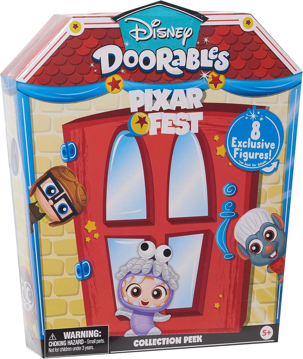 imageDisney Doorables Pixar Fest Collection Peek Easter Basket Stuffers Holiday Stocking Stuffers Gifts Presents Officially Licensed Kids Toys for Ages 5 Up Gifts and Presents by Just Play