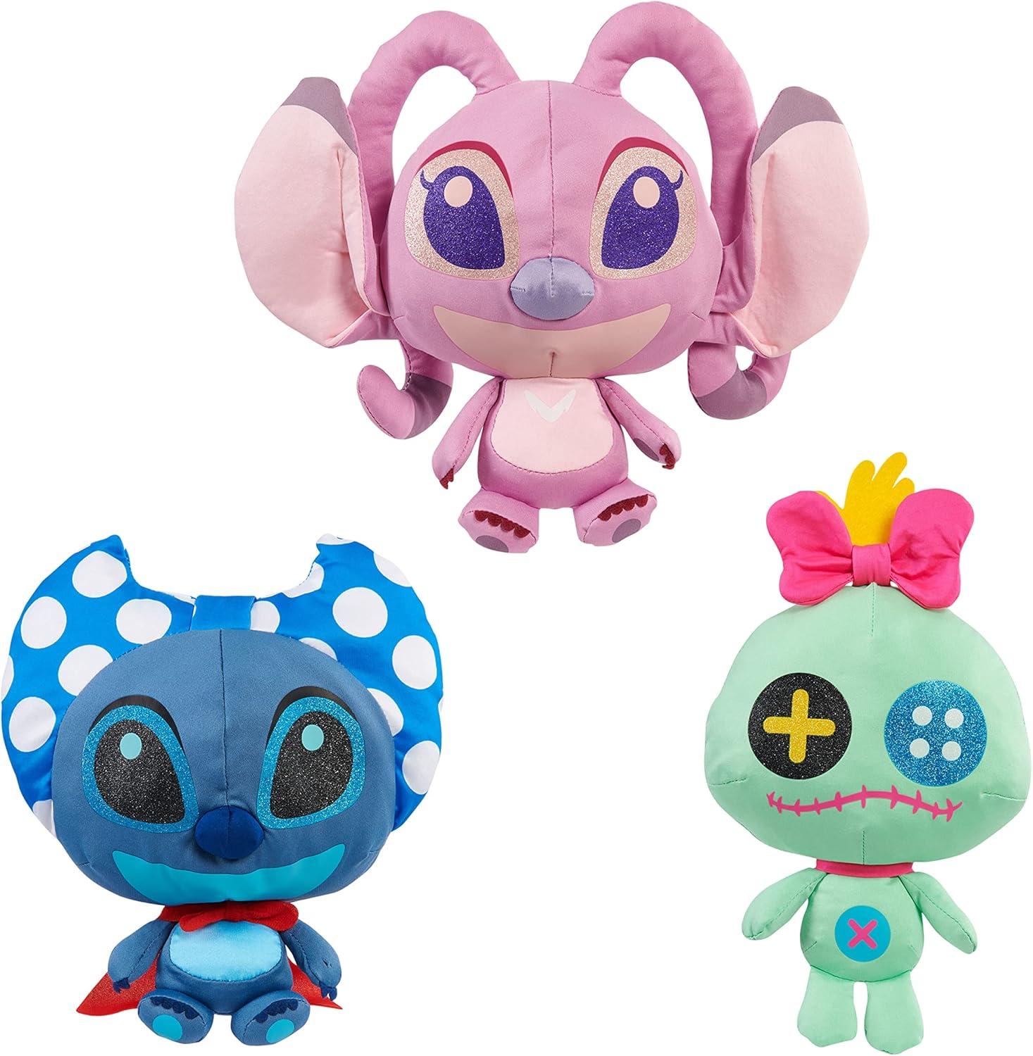 imageDisney Doorables Puffables Plush Stitch 10inch Collectible Plush Featuring Glitter Eyes Styles May Vary Kids Toys for Ages 3 Up by Just Play
