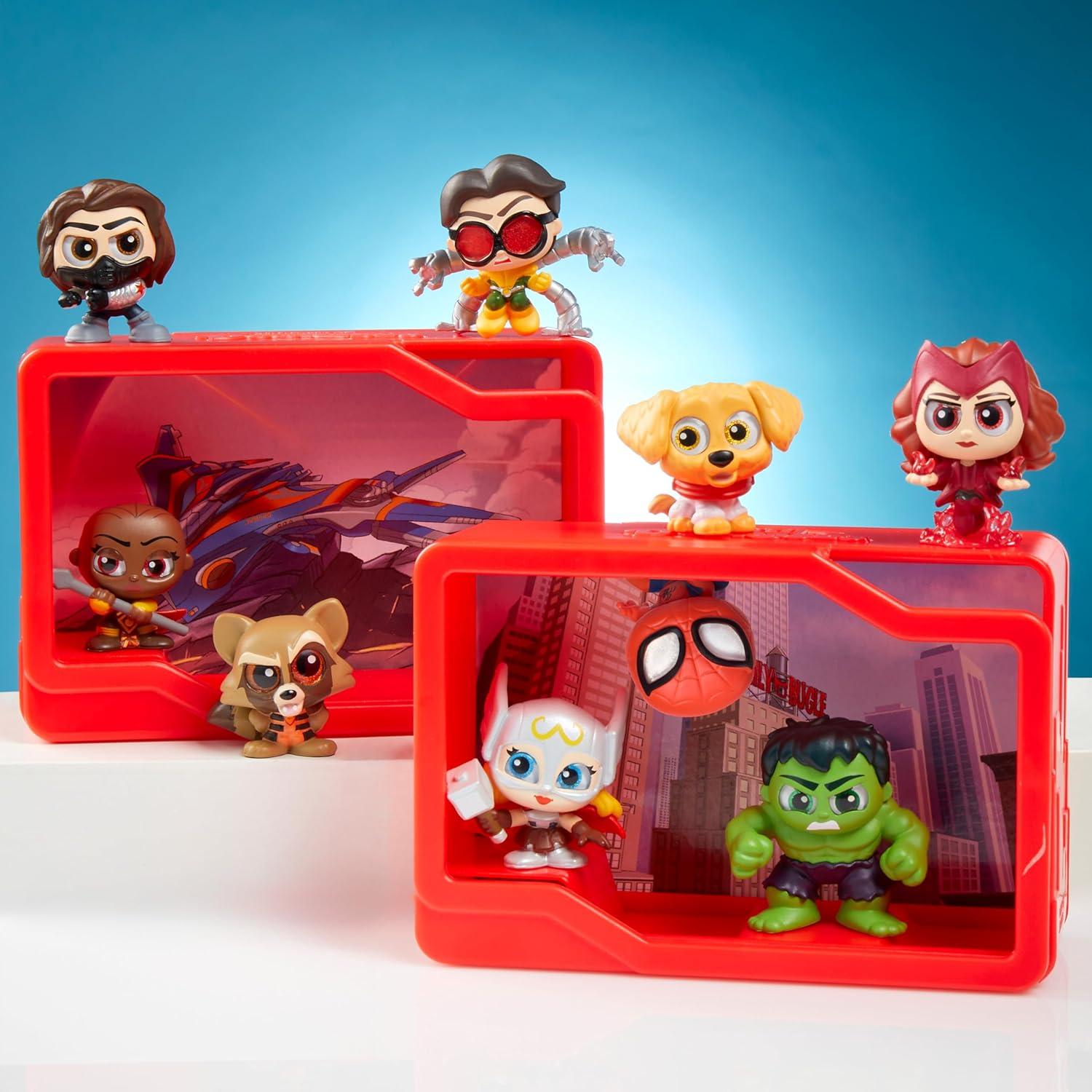imageMarvel Doorables Action Peek Series 1 Collectible Marvel Toy Figures Holiday Stocking Stuffers Gifts Presents Boys and Girls Ages 5 Up