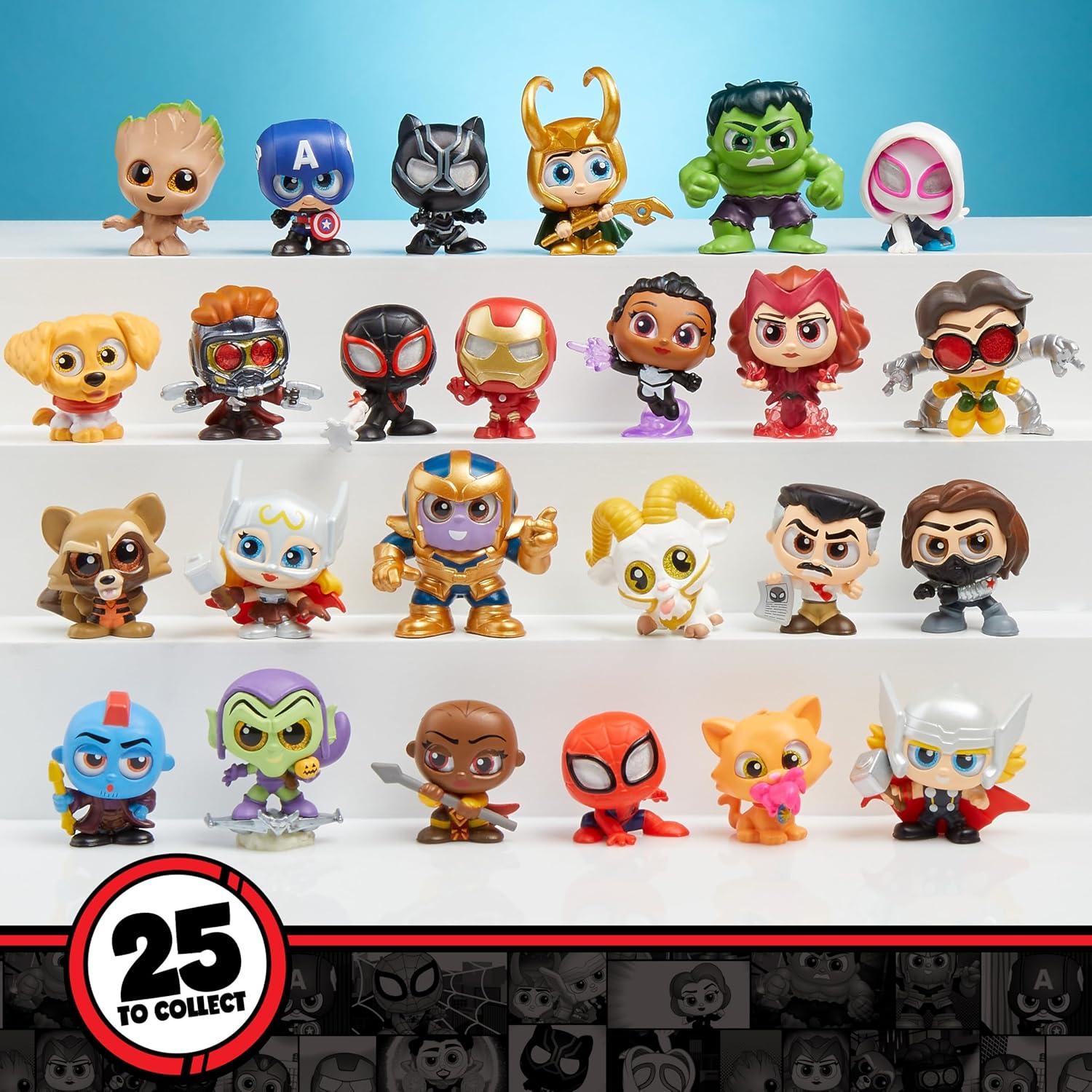 imageMarvel Doorables Action Peek Series 1 Collectible Marvel Toy Figures Holiday Stocking Stuffers Gifts Presents Boys and Girls Ages 5 Up