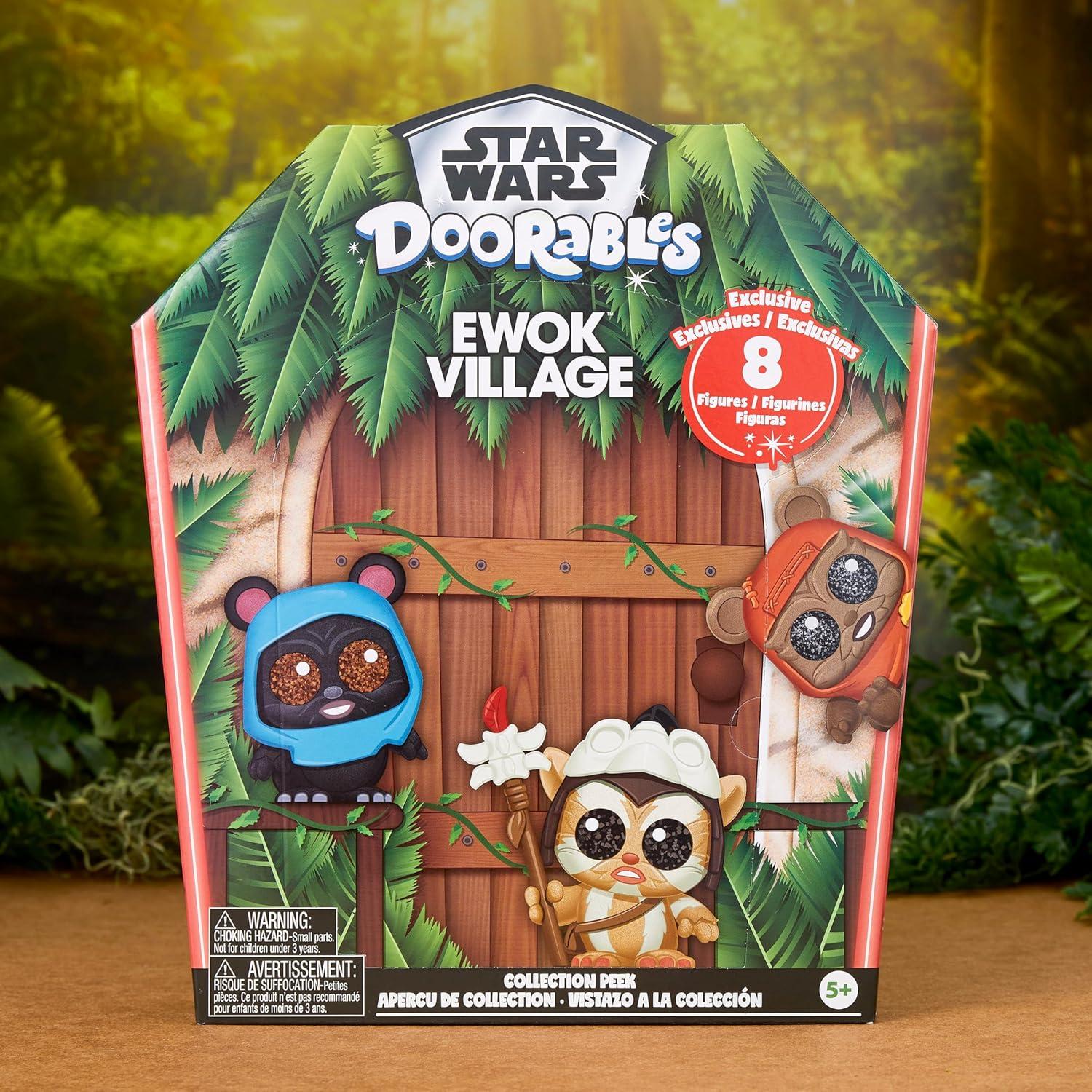 imageStar Wars Doorables Ewok Village Collection Peek Collectible Figures Holiday Stocking Stuffers Gifts Presents Kids Toys for Ages 5 Up by Just Play