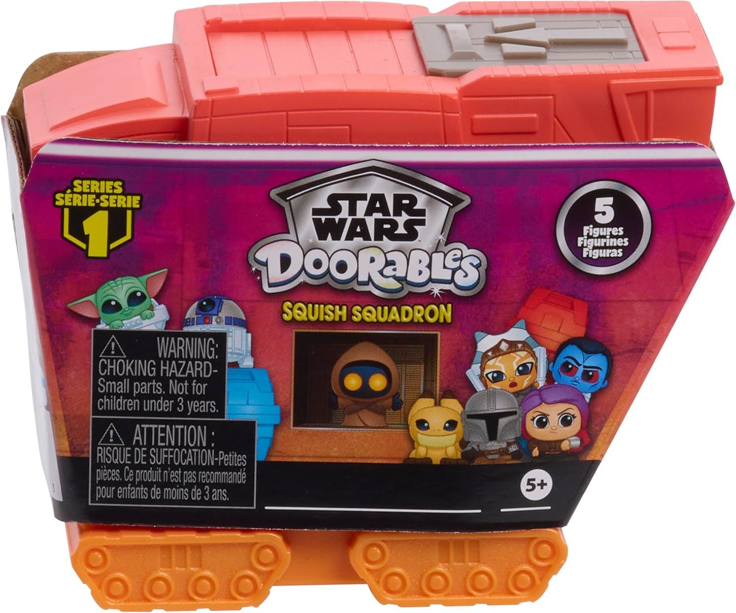 imageStar Wars Doorables Squish Squadron Colletible Figures and Vehicle Holiday Stocking Stuffers Gifts Presents Kids Toys for Ages 5 Up by Just Play