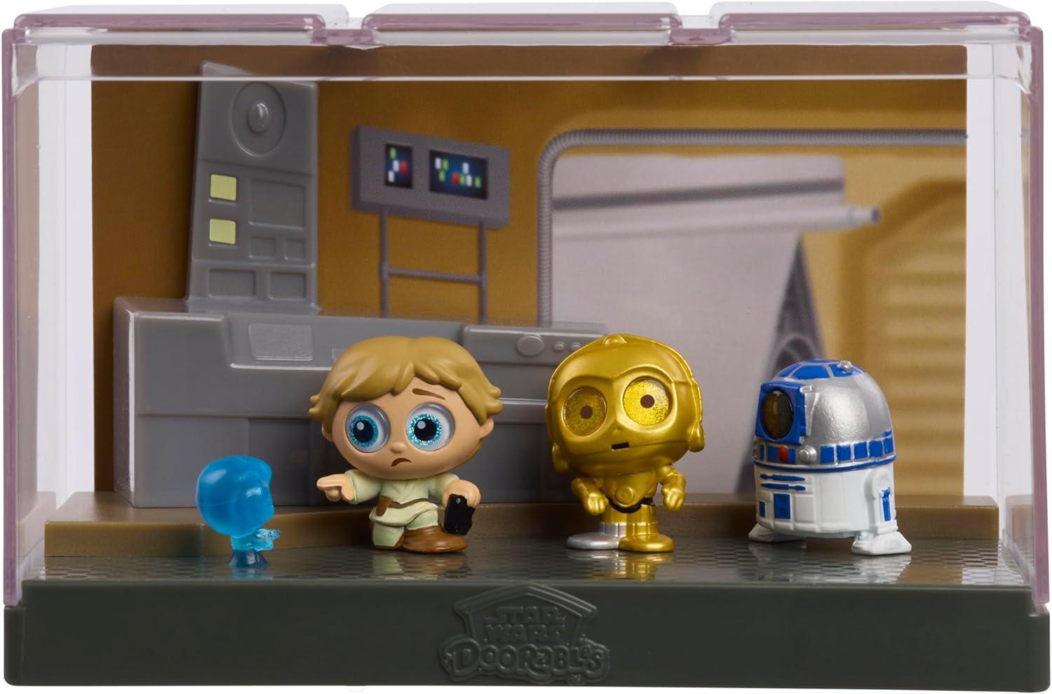 imageStar Wars Doorables Widescreen Moments Star Wars A New Hope Collectible Figures Holiday Stocking Stuffers Gifts Presents Kids Toys for Ages 5 Up by Just Play