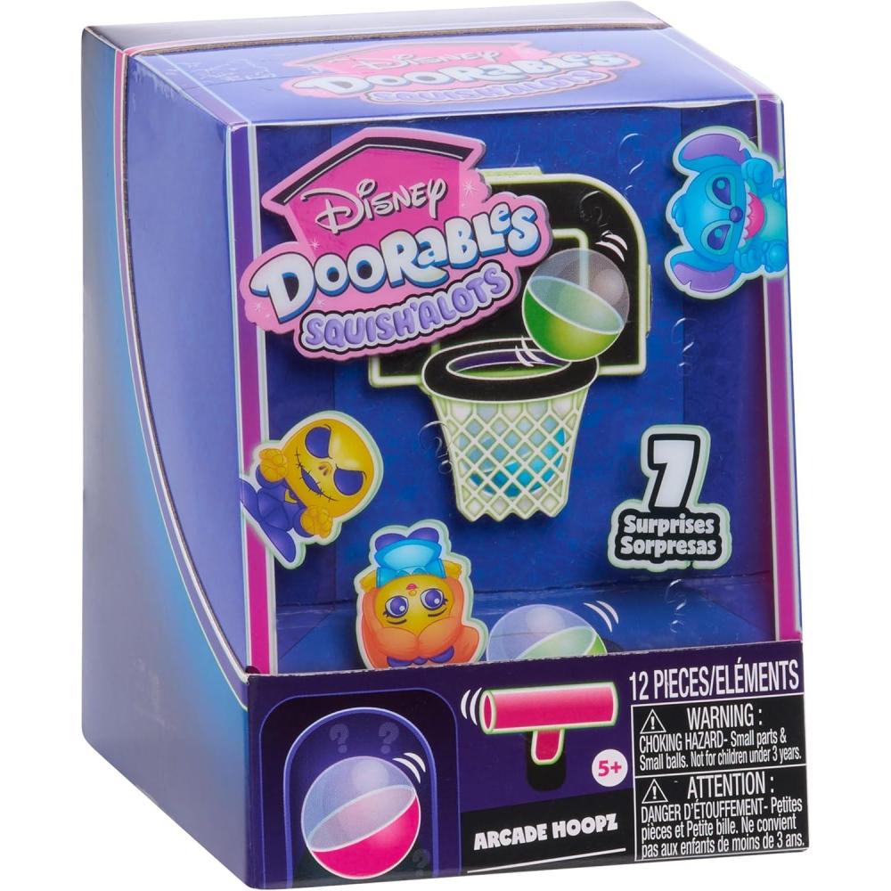 imageDisney Doorables Arcade Hoopz Mini Basketball Arcade Game Toy with Surprise Collectible Squishy Figures for Collectors Fans Tweens ampamp Kids 5
