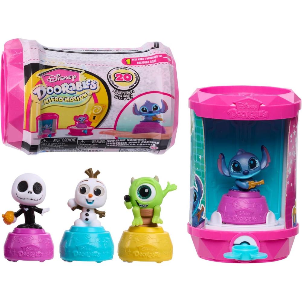 imageDisney Doorables Micro Motion Capsules Surprise 15inch Micro Motion Collectible Figurine Kids Toys for Ages 5 Up by Just Play