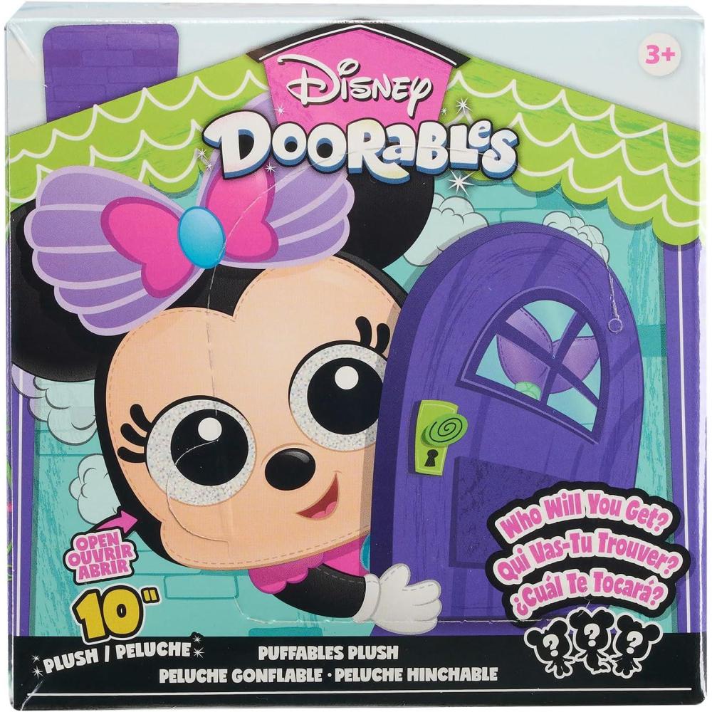 imageDisney Doorables Puffables Plushie Series 3 Mystery 10Inch Collectible Plush Soft Fabric Kids Toys for Ages 3 Up by Just PlayMinnie Mouse