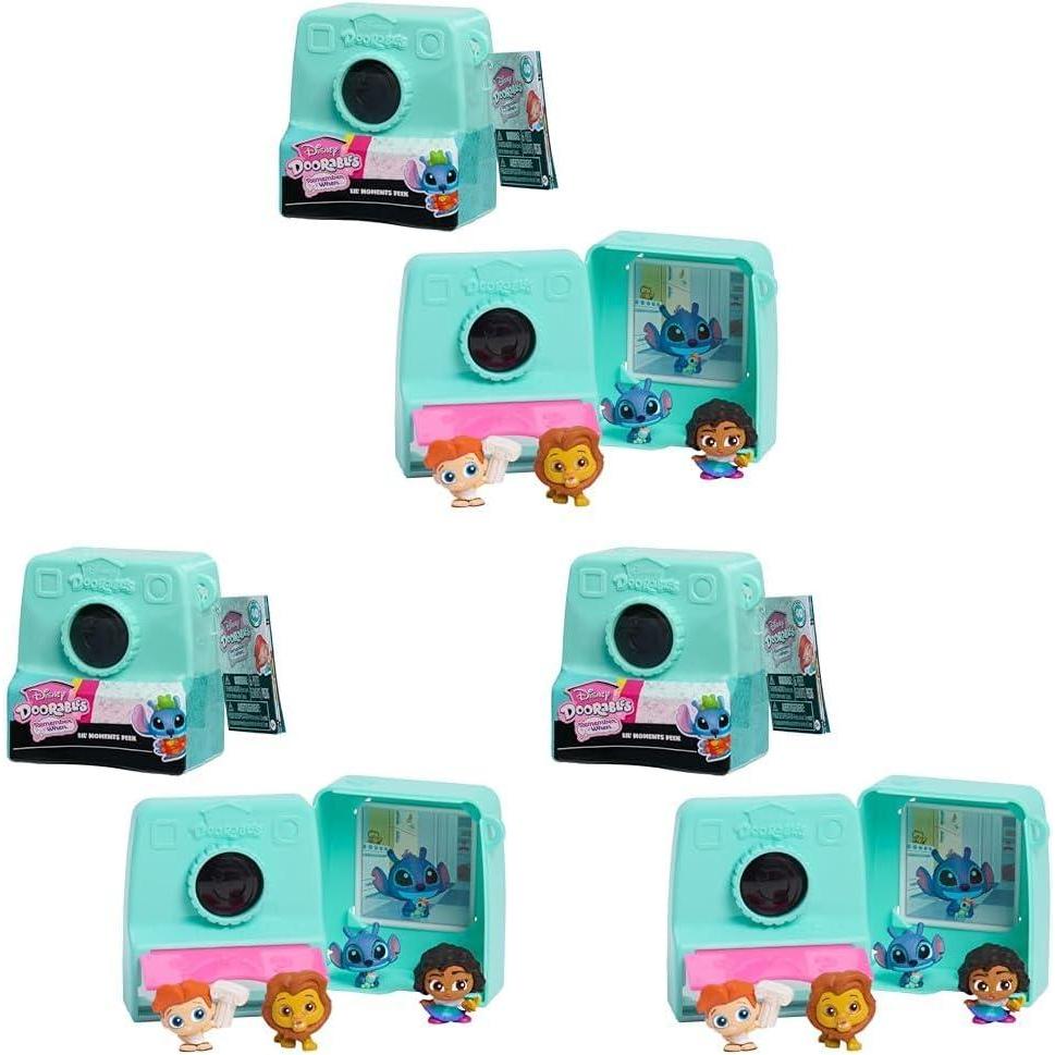 imageJust Play Disney Doorables Remember When Lil Moments Collection Peek Collectible mini Toy Figurines Kids Toys for Ages 5 UpSmall Pack of 3