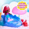 Just Play Disney Junior Ariel Deluxe Atlantica Palace Playset and 4-inch Figures, Lights and Sounds, 20-Pieces, Kids Toys for Ages 3 Up