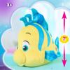 Just Play Disney Junior Ariel Flounder Small 7-inch Plush, Kids Toys for Ages 2 Up