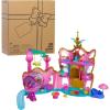 Just Play Disney Junior Ariel Deluxe Atlantica Palace Playset and 4-inch Figures, Lights and Sounds, 20-Pieces, Kids Toys for Ages 3 Up