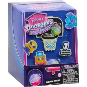 Disney Doorables Arcade Hoopz – Mini Basketball Arcade Game Toy with Surprise Collectible Squishy Figures, for Collectors, Fans, Tweens & Kids 5+