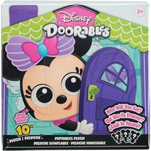 Disney Doorables Puffables Plushie Series 3, Mystery 10-Inch Collectible Plush, Soft Fabric, Kids Toys for Ages 3 Up by Just Play(Minnie Mouse)