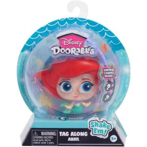 Disney Doorables Tag-A-Longs Ariel Wearable Figure and Charms Series 1, Styles May Vary, Officially Licensed Kids Toys for Ages 5 Up by Just Play(Ariel)