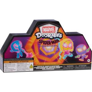 Marvel Doorables Across The Spider-Verse Collector Set, Amazon Exclusive, Collectible Toy Figures, Boys and Girls Ages 5 Up