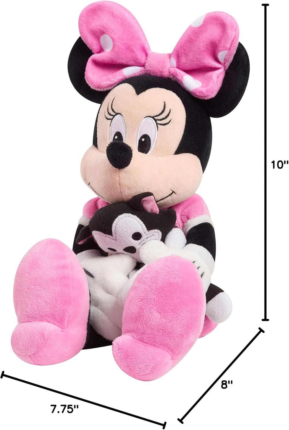 imageDisney Classics Lil Friends Minnie Mouse and Figaro 165inch Large Plushie Stuffed Animal Kids Toys for Ages 2 Up by Just Play