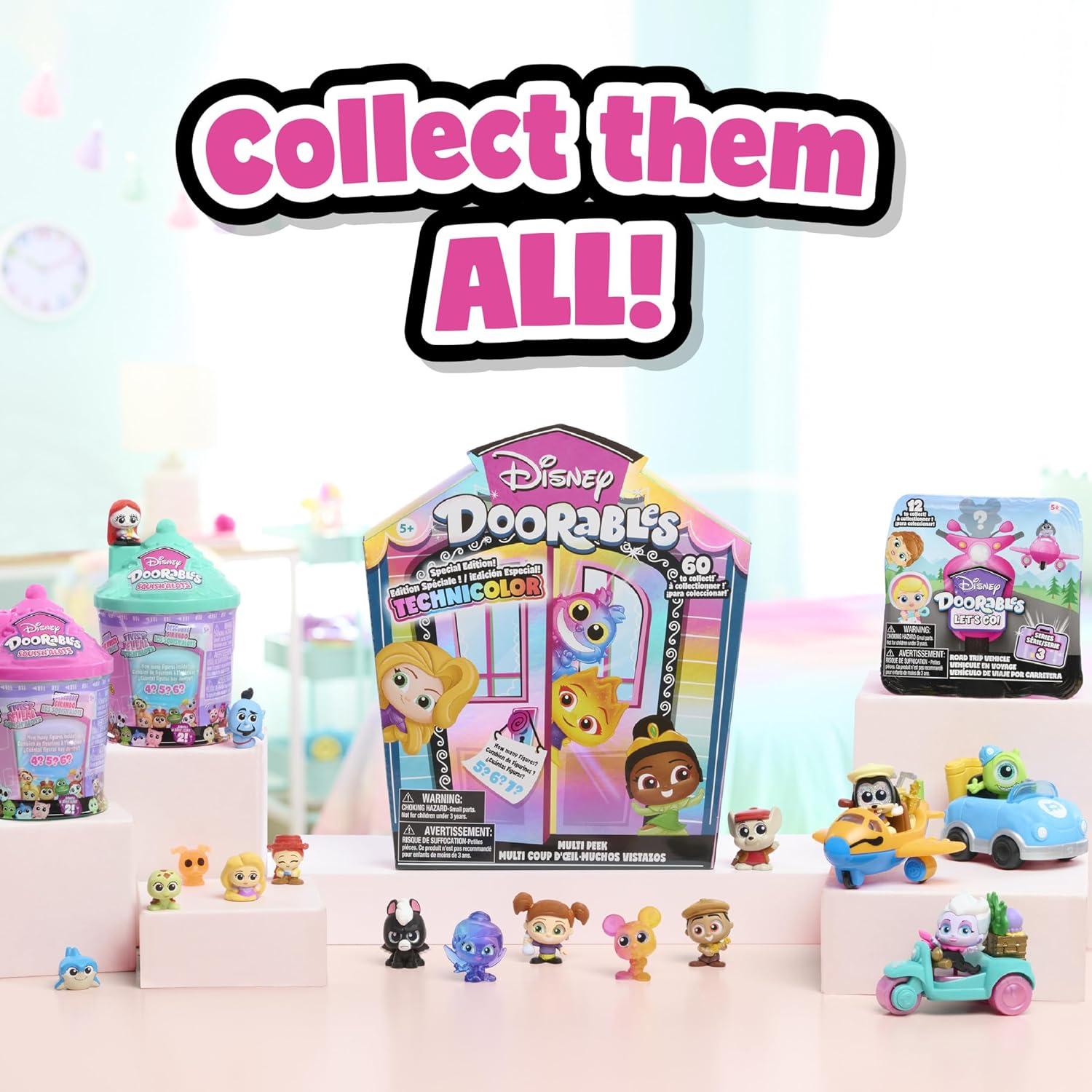 imageDisney Doorables Multi Peek Technicolor Takeover 15inch Collectible Figurines 57 Figures Inside Kids Toys for Ages 5 Up by Just Play