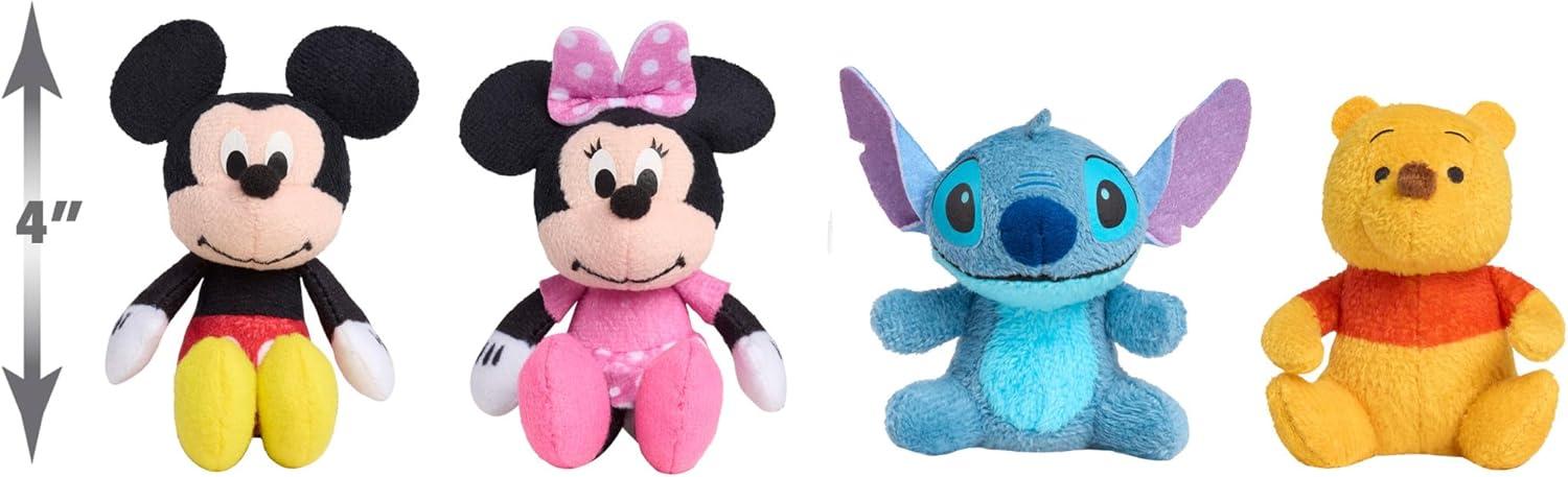imageDisney Littlest Friends Plush 4Pack 3inch Stuffed Animals Kids Toys for Ages 3 Up by Just Play