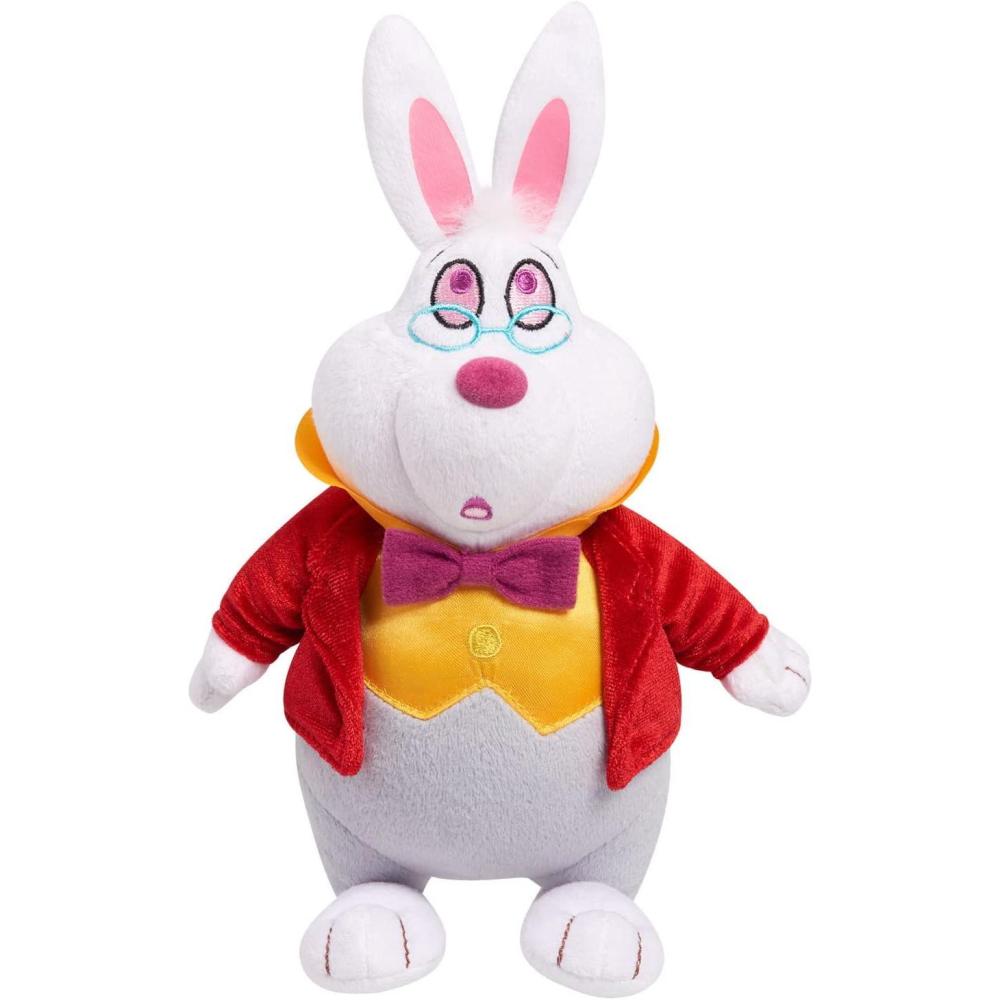 imageDisney Classics Collectible 7 Inch Beanbag Plush White Rabbit Disneys Alice in Wonderland Stuffed Animal Purple Holiday Stocking Stuffers Gifts Presents Kids Toys for Ages 2 Up by Just Play