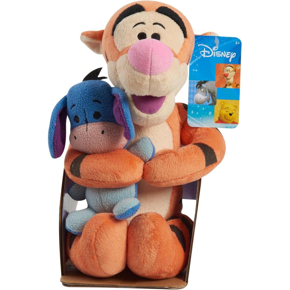imageDisney Classics Lil Friends Tigger and Eeyore Plushie Stuffed Animal Kids Toys for Ages 2 Up by Just Play