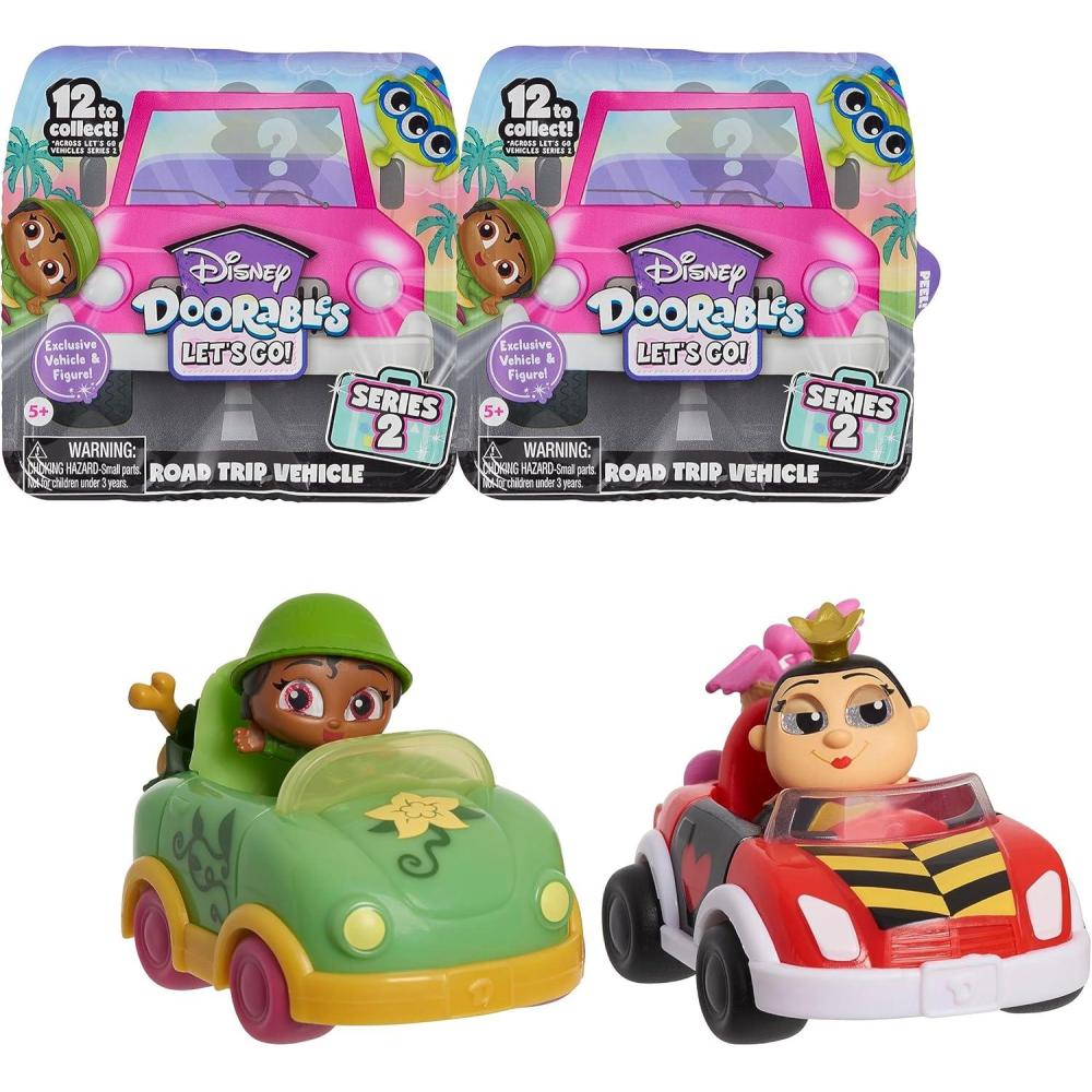 imageDisney Doorables Lets Go Series 2 Figure and Vehicles 2Pack Collectible Figures Styles May Vary Kids Toys for Ages 5 Up Amazon Exclusive by Just Play