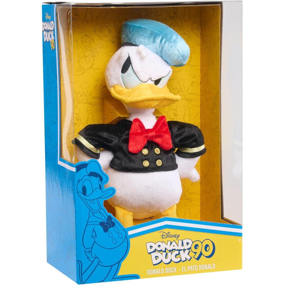 imageJust Play Disney Classics Donald Duck 90th Anniversary 14inch Collector Plush Stuffed Animal Duck White Kids Toys for Ages 2 Up
