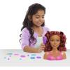 Barbie Small Styling Head and Accessories, Brown Hair, Brown Eyes, 17-pieces, Pretend Play, Kids Toys for Ages 3 Up by Just Play