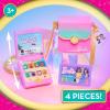 Barbie Trend Lights and Sounds Phone Set, 4-Pieces, Interactive Toy Phone, Toy Purse, Dress Up and Pretend Play, Kids Toys for Ages 3 Up by Just Play