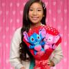 Disney Stitch Valentine 13.5-inch Medium Plush Bouquet, 4 Stuffed Animals Included, Kids Toys for Ages 3 Up by Just Play