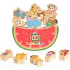 Just Play CoComelon Best Friends Wooden Balance Blocks, Recycled Wood, Kids Toys for Ages 18 Month