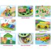 Just Play CoComelon Wheels on The Bus Wooden Activity Table, Recycled Wood, Kids Toys for Ages 18 Month
