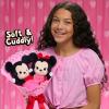 Just Play Disney Valentine’s 13.5-inch Bouquet with Medium Mickey Mouse and Minnie Mouse Plush Stuffed Animals, 3 Collectible Plush Hearts, Kids Toys for Ages 3 Up