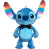Disney Pride Stitch 15-inch Large Plush Stuffed Animal, Soft Embroidered Details, Rainbow, Blue, Alien, Kids Toys for Ages 2 Up by Just Play